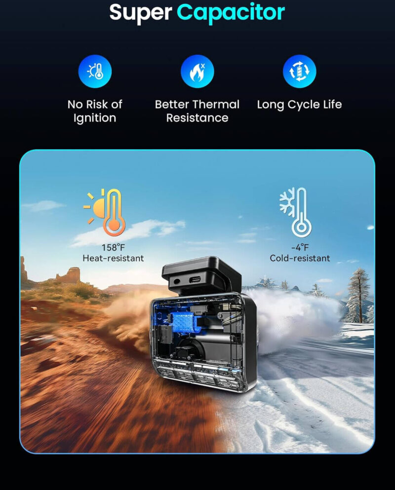 DDPAI Z50 Pro Araç içi Kamerası - Görsel 4